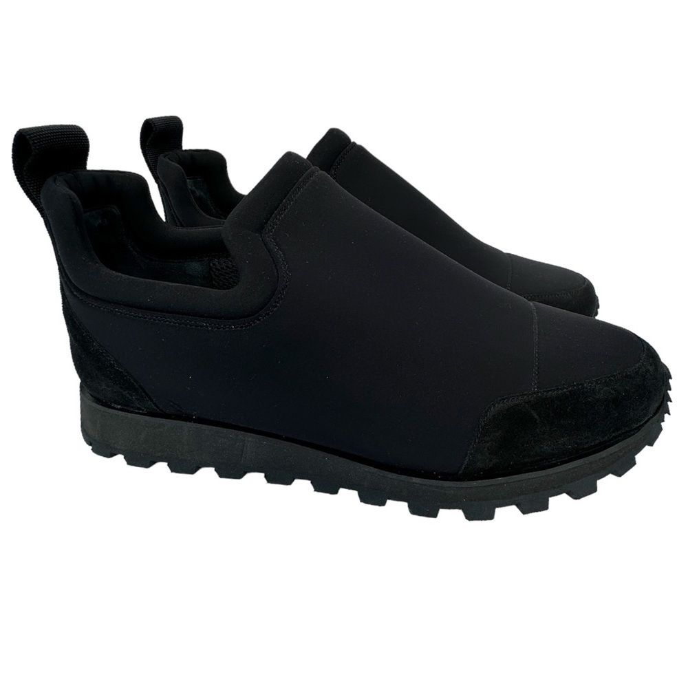 James PERSE New no tag Zuma Black Neoprene & Suede slip-on sneakers mens… - Picture 1 of 14